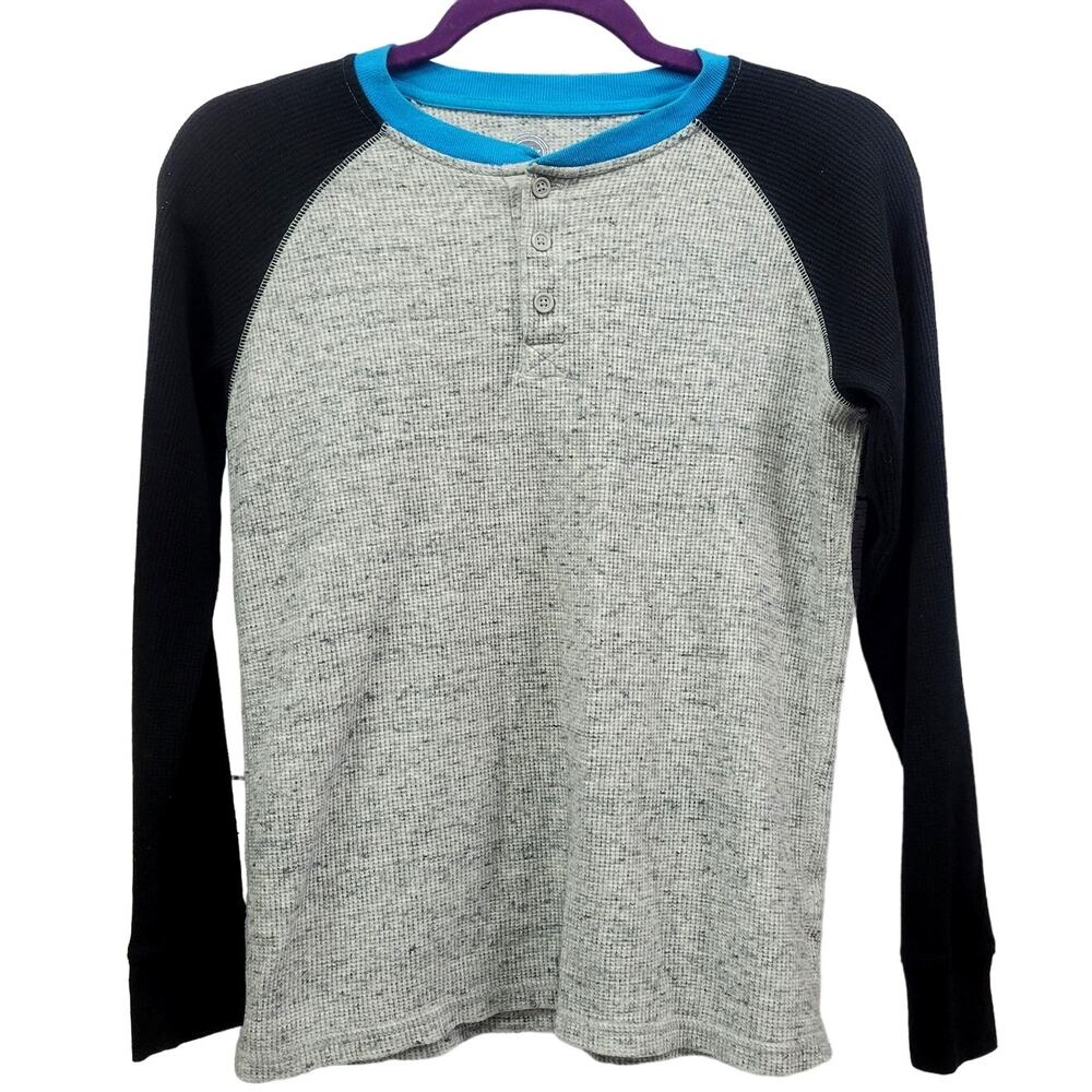 Wonder Nation Boys Button Front Baseball Shirt‎ Size L (10-12)